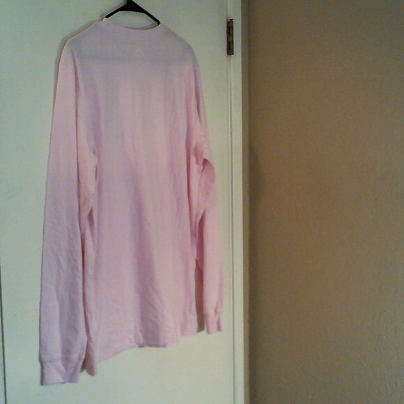 NEW NIKE SPORTSWEAR "Club Embroidered LS Tee" MEN'S PINK T-SHIRT L 655214-995 - Picture 6 of 7